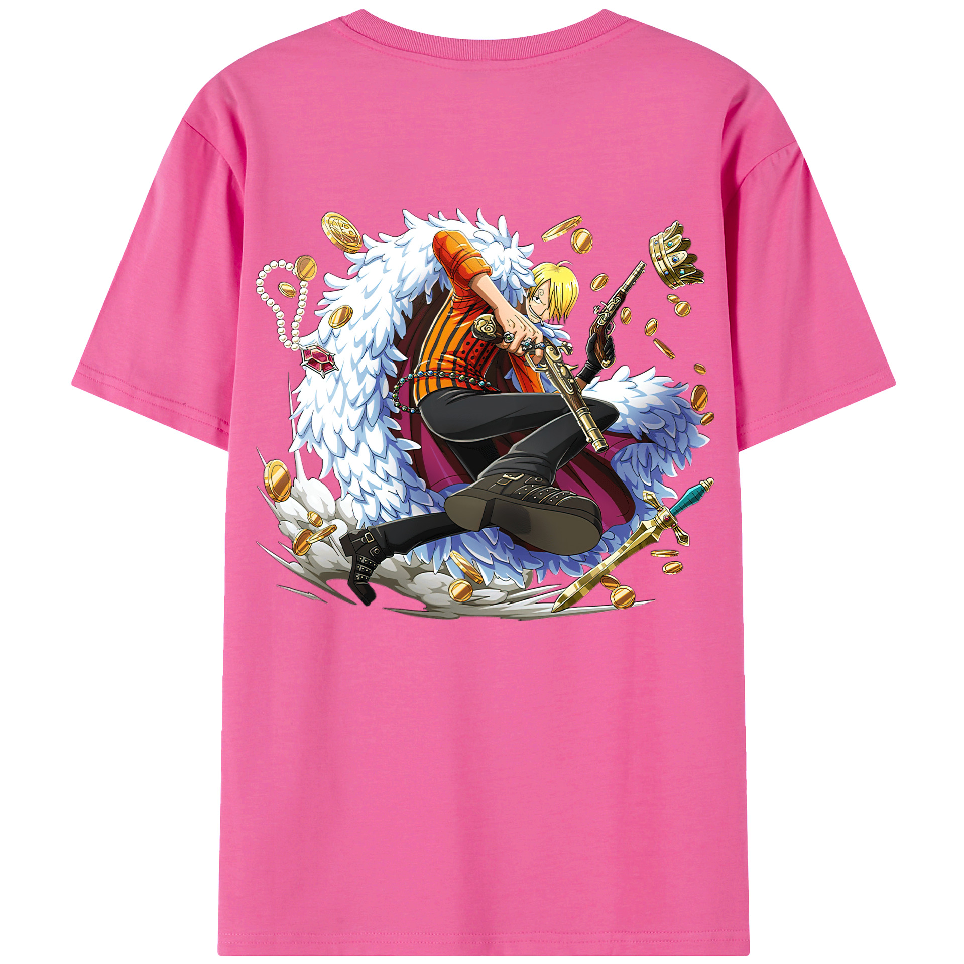 （画像用） ワンピース サンジ ONE PIECE Sanji レディース半袖Tシャツ(バックプリント)